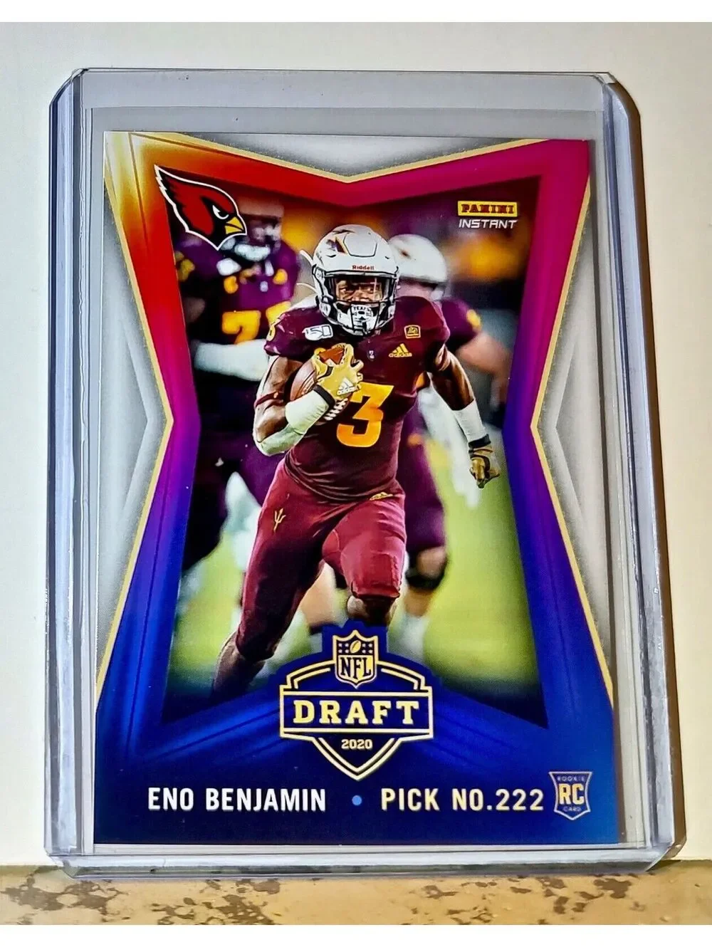 Eno Benjamin 2020 NFL Draft Night NFL #13 Football Card Cardinals 1 of 476